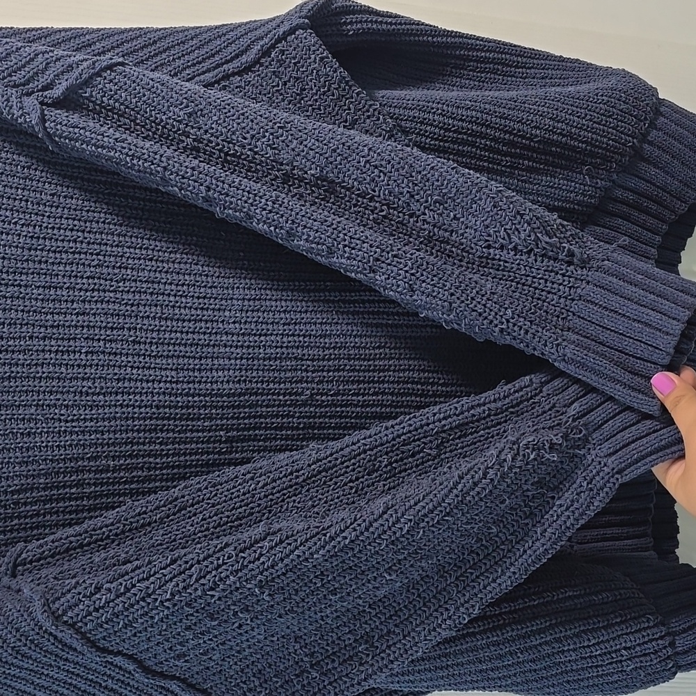 Aerie Navy Blue Turtleneck Sweater - Picture 3 of 12